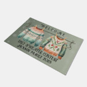 醜いクリスマスセーターウェルカムドアマット ドアマット (アングル)