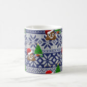 醜いクリスマスセーターウンチ絵文字 コーヒーマグカップ (中央)