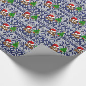 醜いクリスマスセーターウンチ絵文字 ラッピングペーパー (角)