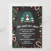 醜いクリスマスセーターオフィスクリスマスパーティー 招待状 (正面)