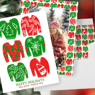 醜いクリスマスセーターカスタムの写真 シーズンカード