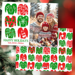 醜いクリスマスセーターカスタムの写真 シーズンカード