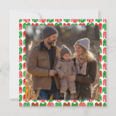 醜いクリスマスセーターカスタムの写真 シーズンカード (正面)