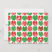 醜いクリスマスセーターカスタムの写真 シーズンカード (裏面)