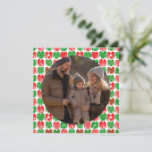 醜いクリスマスセーターカスタムの写真 シーズンカード (スタンド正面)