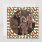 醜いクリスマスセーターカスタムの写真 シーズンカード (正面)