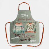 醜いクリスマスセーターカスタムエプロン エプロン (正面)