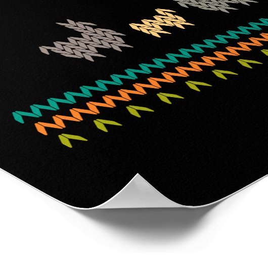 醜いクリスマスセーターキリスト教イエス ポスター (角)