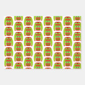 醜いクリスマスセーターギフトラップシート ラッピングペーパーシート (正面3)