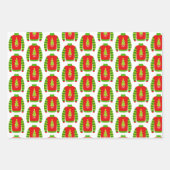 醜いクリスマスセーターギフトラップシート ラッピングペーパーシート (正面)