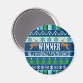 醜いクリスマスセーターコンテストの勝者ノベルティ マグネット (正面/裏面)