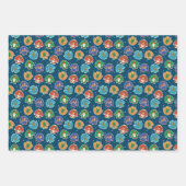 醜いクリスマスセーターサンタおもしろいドッグス ラッピングペーパーシート (正面3)