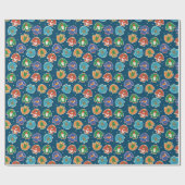 醜いクリスマスセーターサンタおもしろいドッグス ラッピングペーパー (フラット)