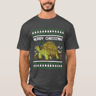 醜いクリスマスセーターシャツ クリスマス亀のギフト Tシャツ