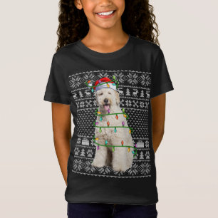 醜いクリスマスセータースタイルサンタラブラドールドッグチェリ Tシャツ