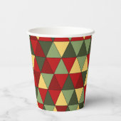 醜いクリスマスセーターテーマ三角形紙カップ 紙コップ (裏面)