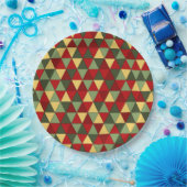 醜いクリスマスセーターテーマ三角形紙プレート ペーパープレート (パーティー)