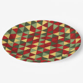 醜いクリスマスセーターテーマ三角形紙プレート ペーパープレート (アングル)