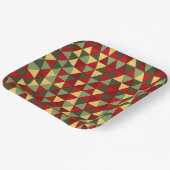 醜いクリスマスセーターテーマ三角形紙プレート ペーパープレート (傾斜あり)