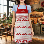 醜いクリスマスセーターディアモノグラム エプロン