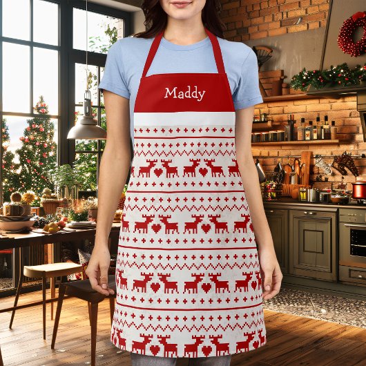 醜いクリスマスセーターディアモノグラム エプロン