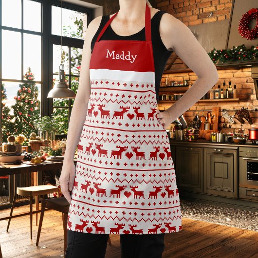 醜いクリスマスセーターディアモノグラム エプロン