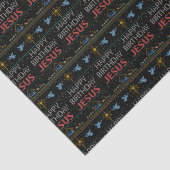 醜いクリスマスセーターデザインハッピーバースデーイエス 薄葉紙 (詳細)