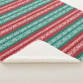 醜いクリスマスセーターニット伝統的パターン8 シェルパブランケット (3/4)