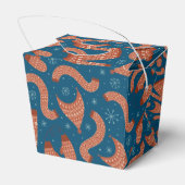 醜いクリスマスセーターハットスカーフレッドホワイト フェイバーボックス (裏面サイド)