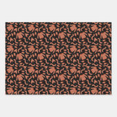 醜いクリスマスセーターハットスカーフレッドホワイト ラッピングペーパーシート (正面3)