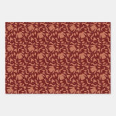 醜いクリスマスセーターハットスカーフレッドホワイト ラッピングペーパーシート (正面2)