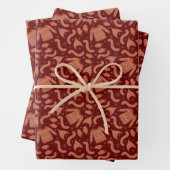 醜いクリスマスセーターハットスカーフレッドホワイト ラッピングペーパーシート (インサイチュ)