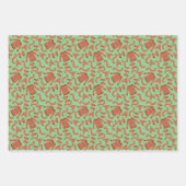 醜いクリスマスセーターハットスカーフレッドホワイト ラッピングペーパーシート (正面3)