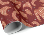 醜いクリスマスセーターハットスカーフレッドホワイト ラッピングペーパー (ロールコーナー)