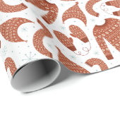 醜いクリスマスセーターハットスカーフレッドホワイト ラッピングペーパー (ロールコーナー)