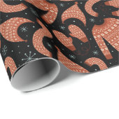 醜いクリスマスセーターハットスカーフレッドホワイト ラッピングペーパー (ロールコーナー)