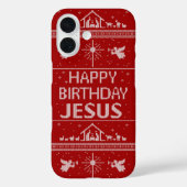 醜いクリスマスセーターハッピーバースデーメリーイエス Case-Mate iPhoneケース (裏面)