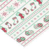 醜いクリスマスセーターパターンホリデー ショートテーブルランナー (コーナー)
