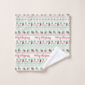 醜いクリスマスセーターパターンホリデー バスタオルセット (ウォッシュタオル)