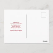 醜いクリスマスセーターパターンホリデー ポストカード (裏面)