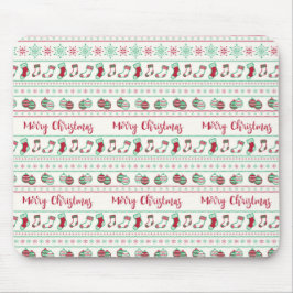 醜いクリスマスセーターパターンホリデー マウスパッド