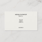 醜いクリスマスセーターパターンホリデー 名刺 (裏面)