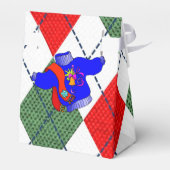 醜いクリスマスセーターパーソナライズされたパーティー フェイバーボックス (裏面サイド)