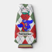 醜いクリスマスセーターパーソナライズされたパーティー ボトルクーラー (正面)