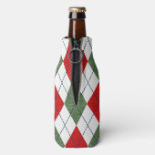 醜いクリスマスセーターパーソナライズされたパーティー ボトルクーラー (ボトル裏面)
