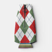 醜いクリスマスセーターパーソナライズされたパーティー ボトルクーラー (裏面)