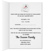 醜いクリスマスセーターパーティの招待状 (内側 (右))