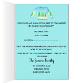 醜いクリスマスセーターパーティの招待状 (内側 (右))