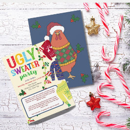 醜いクリスマスセーターパーティの招待状 シーズンカード