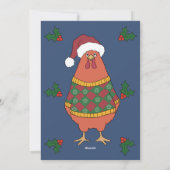 醜いクリスマスセーターパーティの招待状 シーズンカード (裏面)